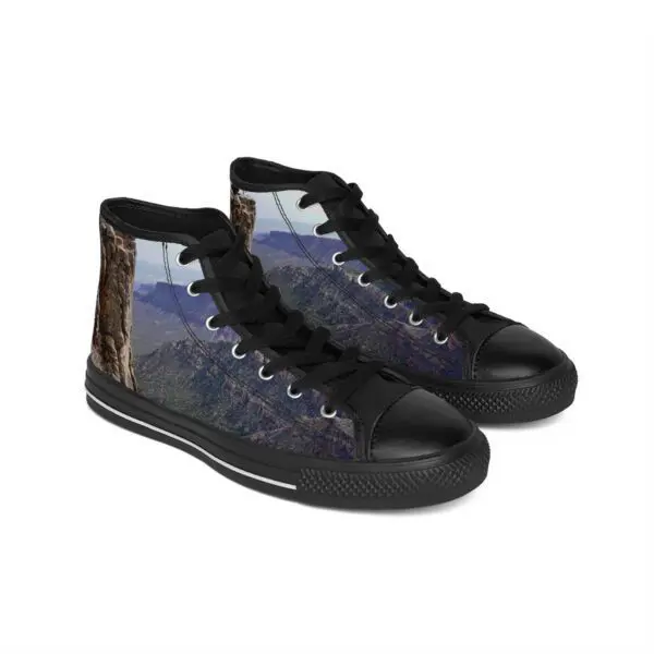 A pair of shoes with a picture on them.