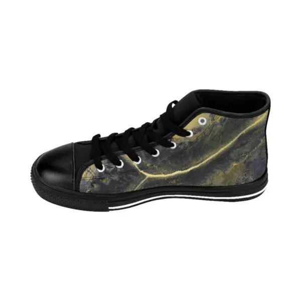 A pair of shoes with a picture on them.